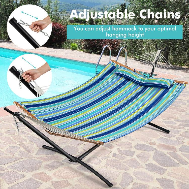 LazyHammocks™ Patio Hammock Foldable Portable Swing Chair Bed with Detachable Pillow - Lazy Pro