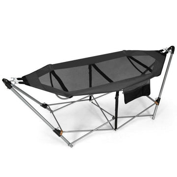 LazyHammocks™ Portable Folding Hammock with Hammock Stand - Lazy Pro