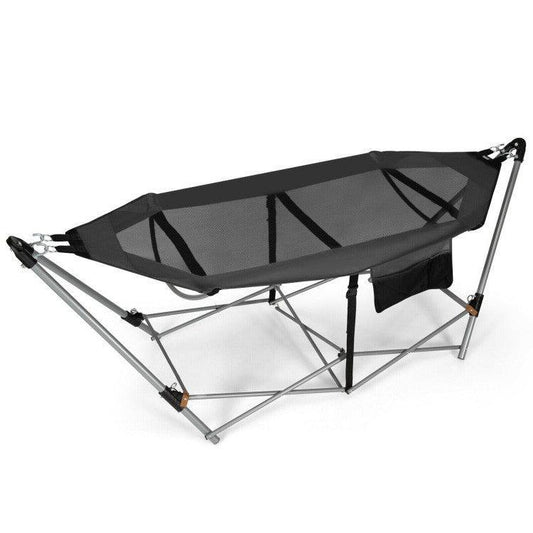 LazyHammocks™ Portable Folding Hammock with Hammock Stand