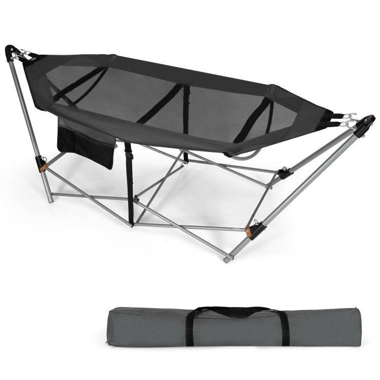 LazyHammocks™ Portable Folding Hammock with Hammock Stand - Lazy Pro