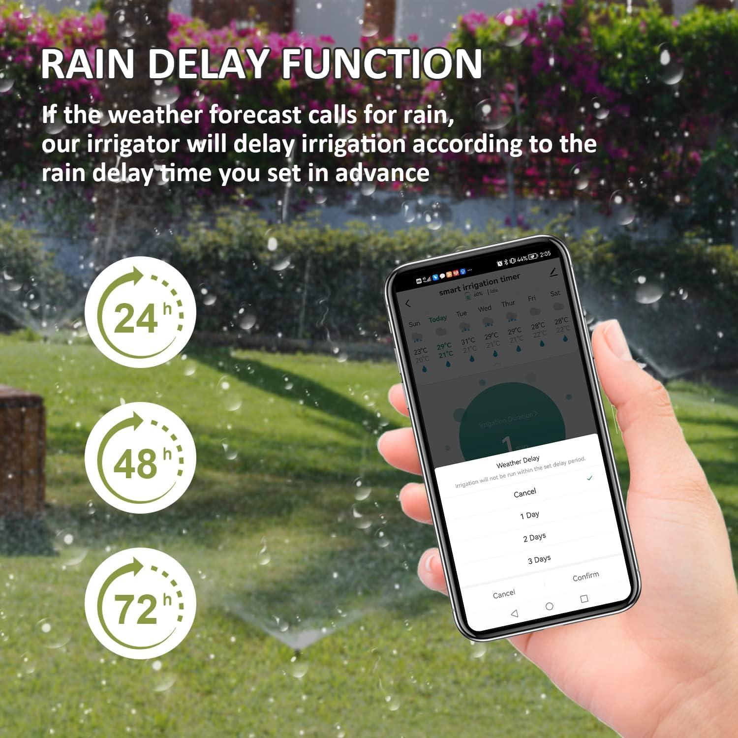LazyHose™ Sprinkler Irrigation Timer Outdoor Hose Timers for Watering With App Control, Upgrade Water Timer - Lazy Pro