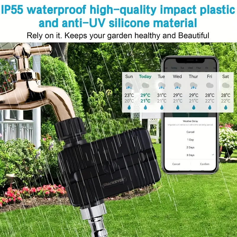 LazyHose™ Sprinkler Irrigation Timer Outdoor Hose Timers for Watering With App Control, Upgrade Water Timer - Lazy Pro