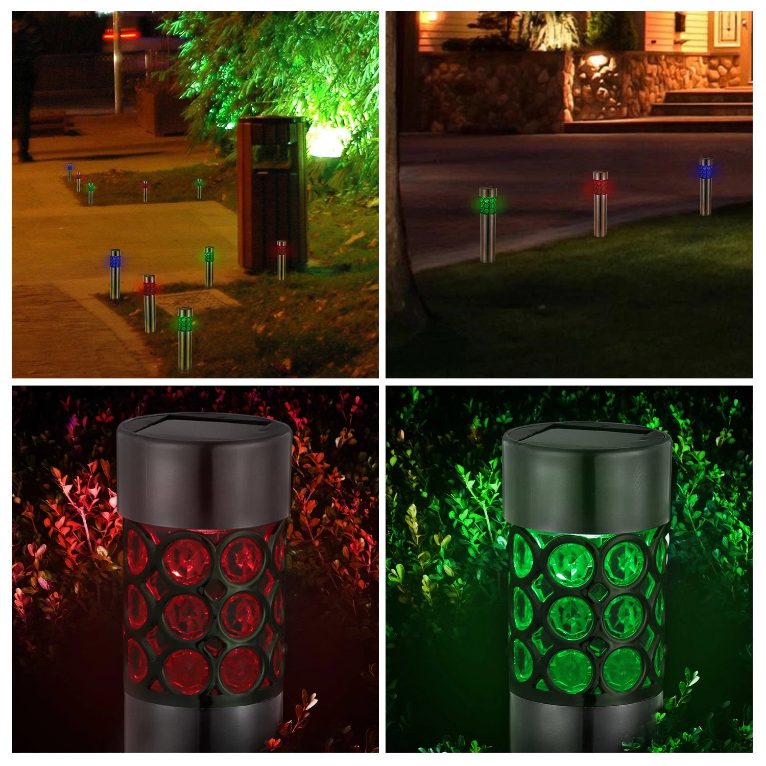 LazyInground™ 6 Pack Outdoor Solar Light IP44 Waterproof RGB Garden Lamp Landscape Lawn Décor Light - Lazy Pro