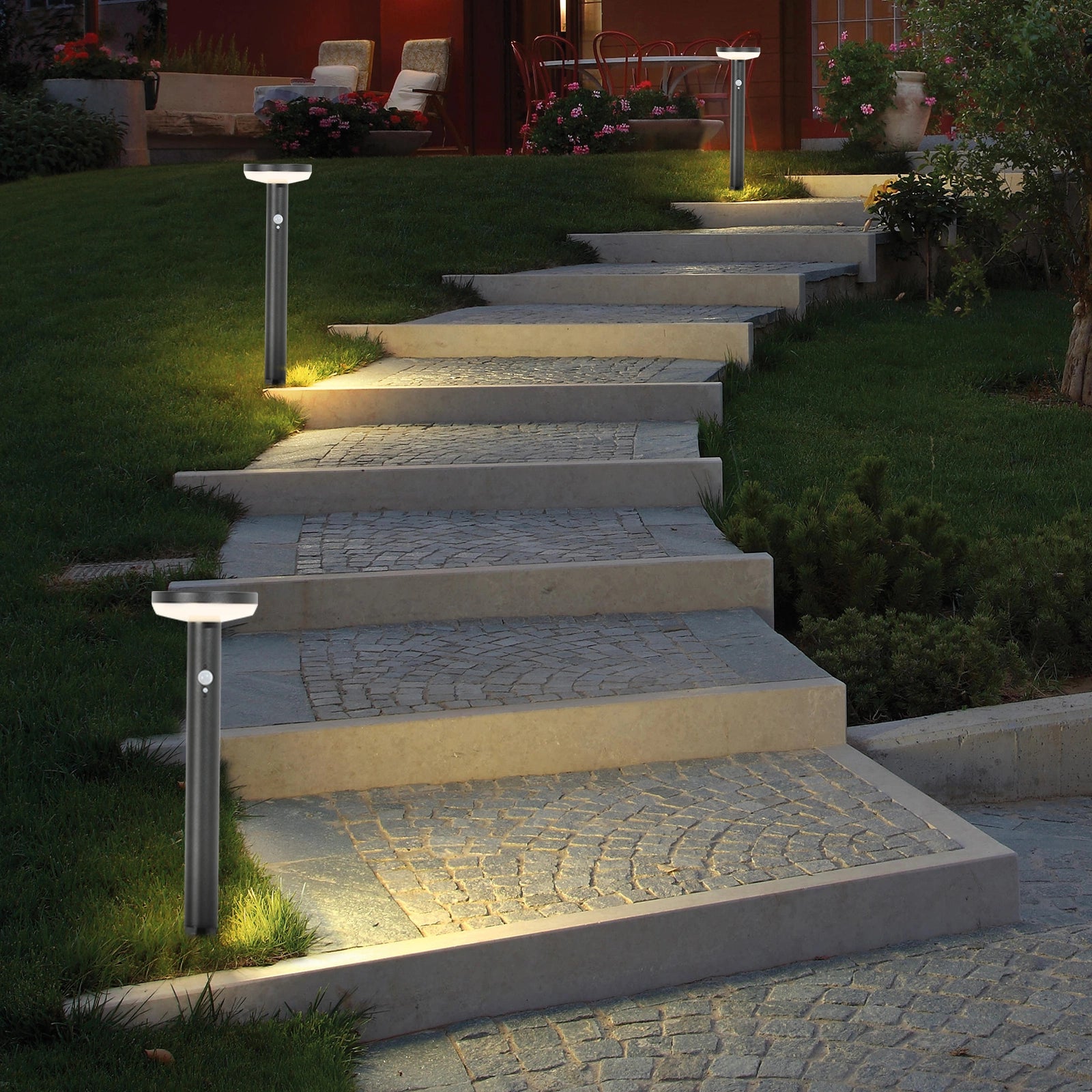 LazyInground™ Solar Outdoor Light Pathway Dusk to Dawn Garden Lighting 1971 - Lazy Pro