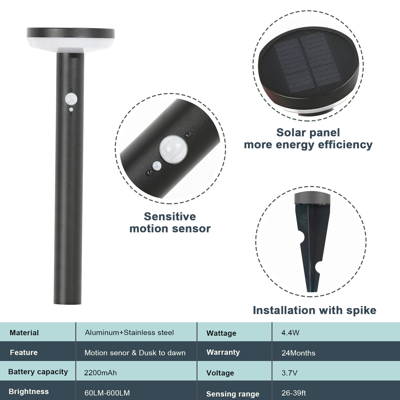 LazyInground™ Solar Outdoor Light Pathway Dusk to Dawn Garden Lighting 1971 - Lazy Pro