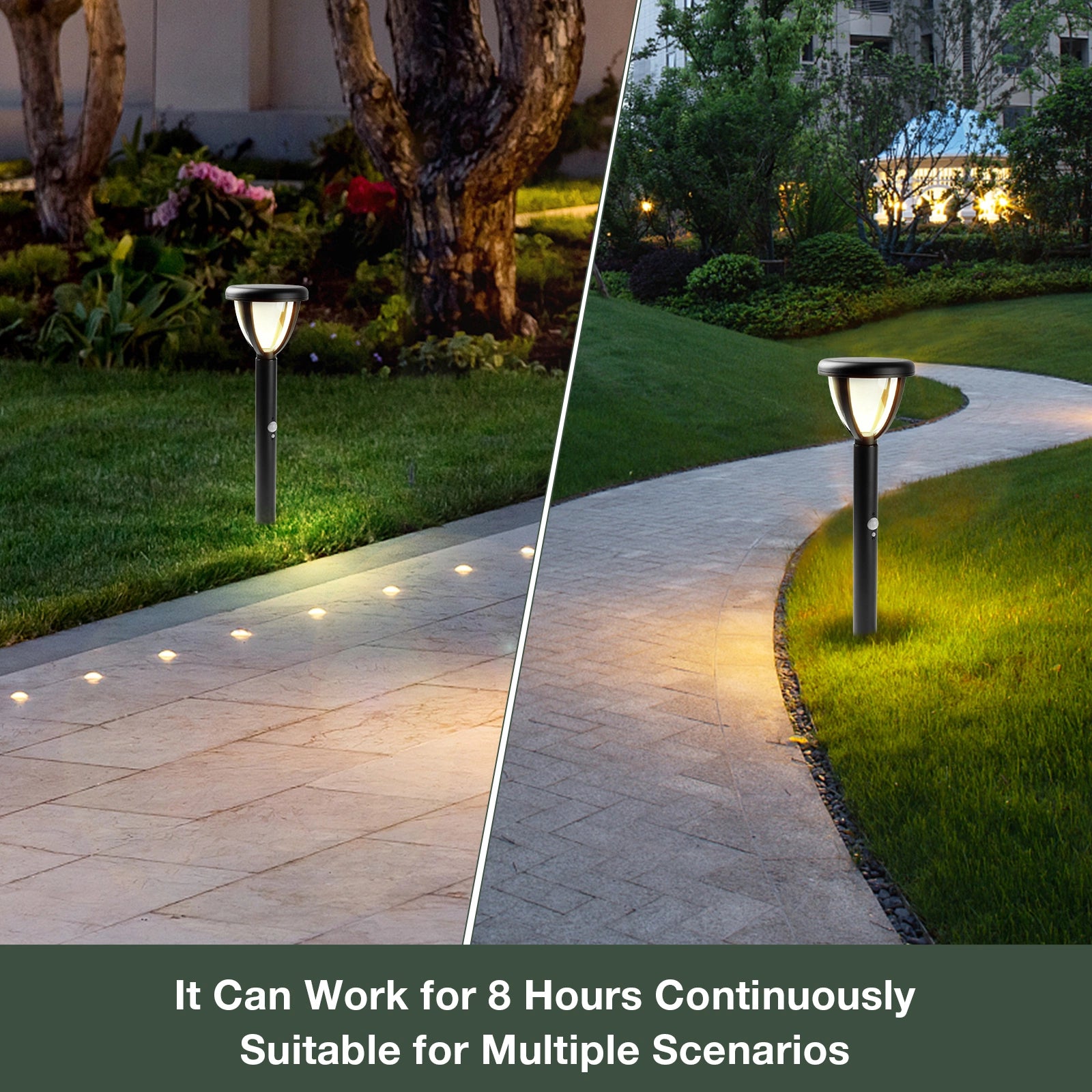 LazyInground™ Solar Outdoor Light Pathway Dusk to Dawn Garden Lighting 2154 - Lazy Pro