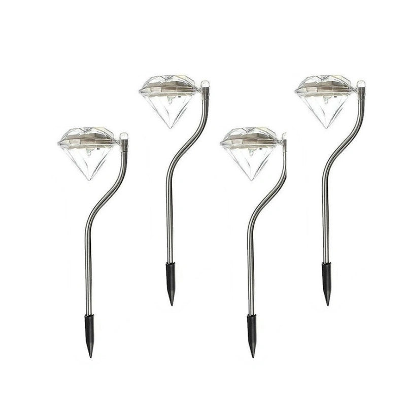 LazyInground™ Stainless Steel Solar Garden Patio Stake Lights - Lazy Pro