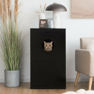 LazyKennels™ 2-tier Litter Hidden Cat House With Anti-toppling Device - Lazy Pro