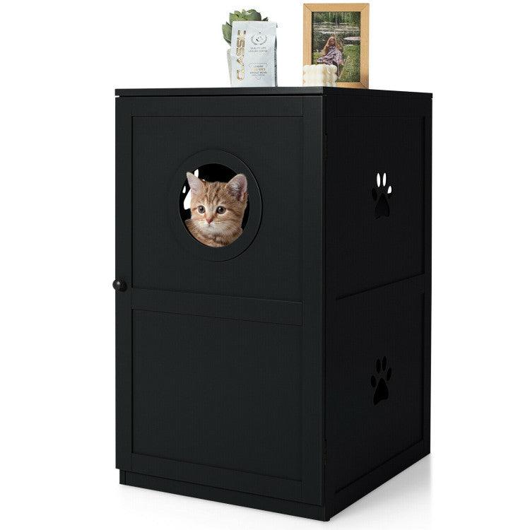 LazyKennels™ 2-tier Litter Hidden Cat House With Anti-toppling Device - Lazy Pro