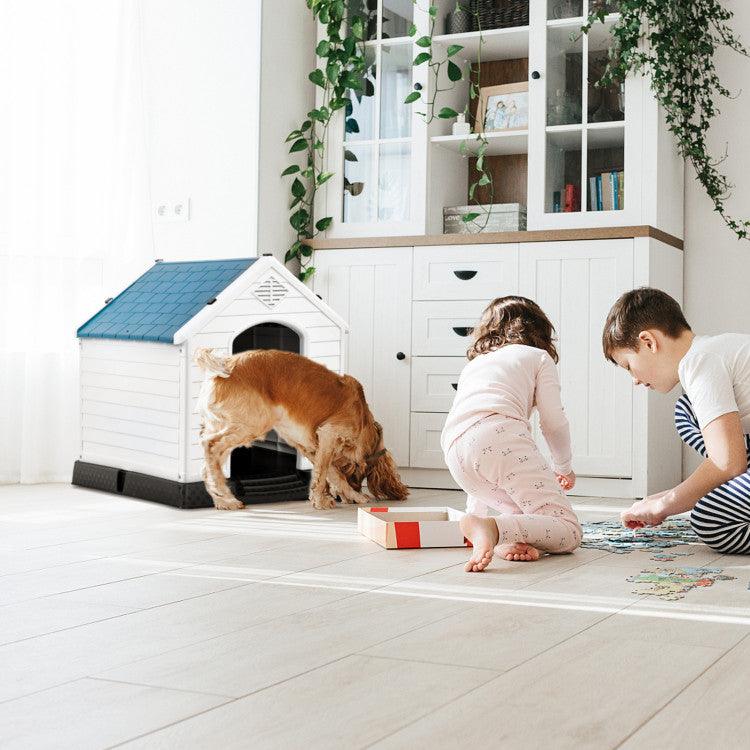LazyKennels™ Plastic Waterproof Ventilate Pet Puppy House - Lazy Pro