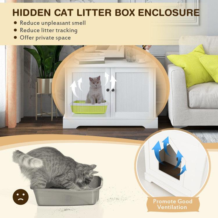 LazyKennels™ Wooden Cat House with Scratching Pad and Adjustable Divider - Lazy Pro