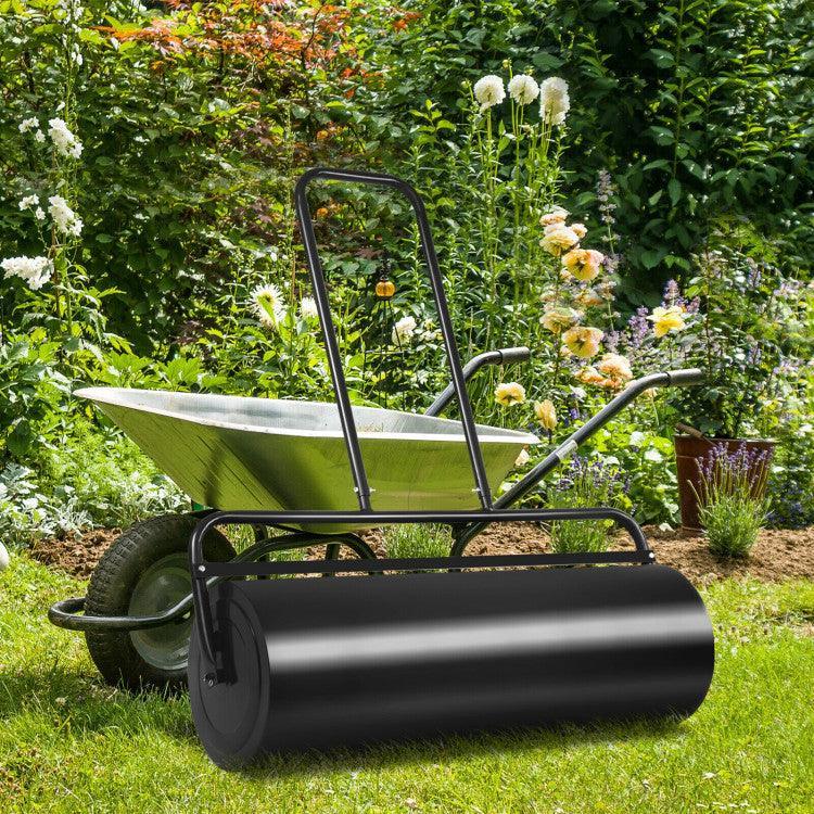 LazyLawn™ 36 x 12 Inch Tow Lawn Roller Water Filled Metal Push Roller - Lazy Pro