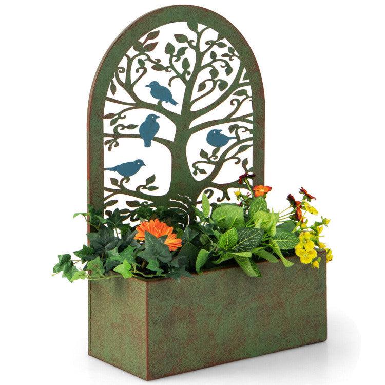 LazyLawn™ Set of 2 Decorative Raised Garden Bed for Climbing Plants - Lazy Pro