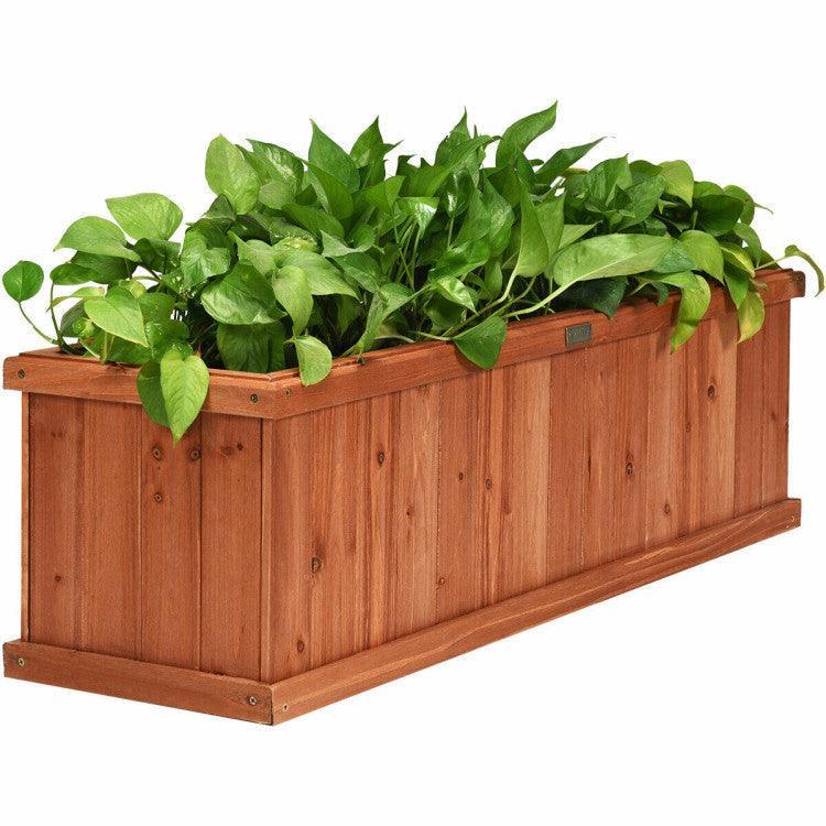 LazyLawn™ Wooden Decorative Planter Box for Garden Yard and Window - Lazy Pro