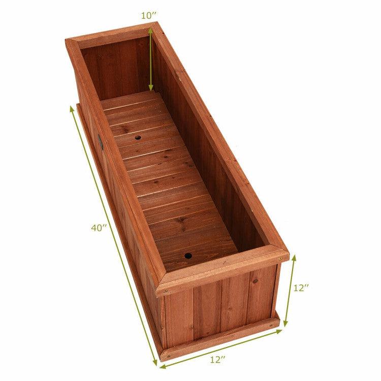 LazyLawn™ Wooden Decorative Planter Box for Garden Yard and Window - Lazy Pro