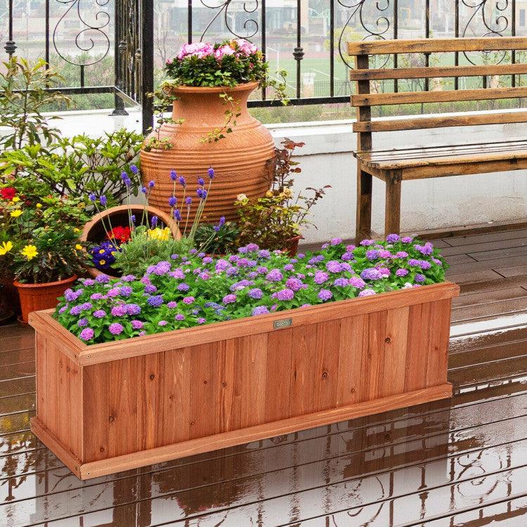 LazyLawn™ Wooden Decorative Planter Box for Garden Yard and Window - Lazy Pro