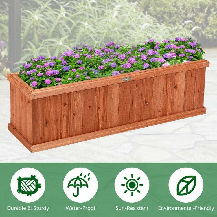 LazyLawn™ Wooden Decorative Planter Box for Garden Yard and Window - Lazy Pro