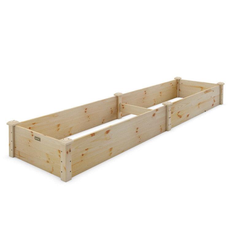 LazyLawn™ Wooden Raised Garden Bed Outdoor for Vegetables Flowers Fruit - Lazy Pro