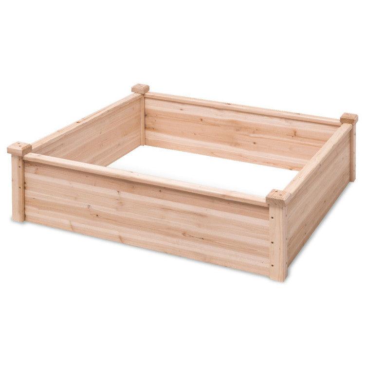 LazyLawn™ Wooden Square Garden Vegetable Flower Bed - Lazy Pro