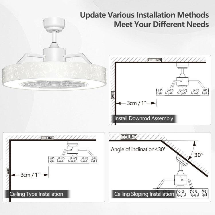 LazyLighting™ 23 Inch Ceiling Fan with LED Light and Remote Control - Lazy Pro