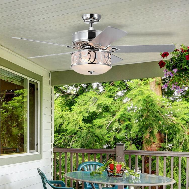 LazyLighting™ 52 Inch Ceiling Fan with Light Reversible Blade and Adjustable Speed - Lazy Pro