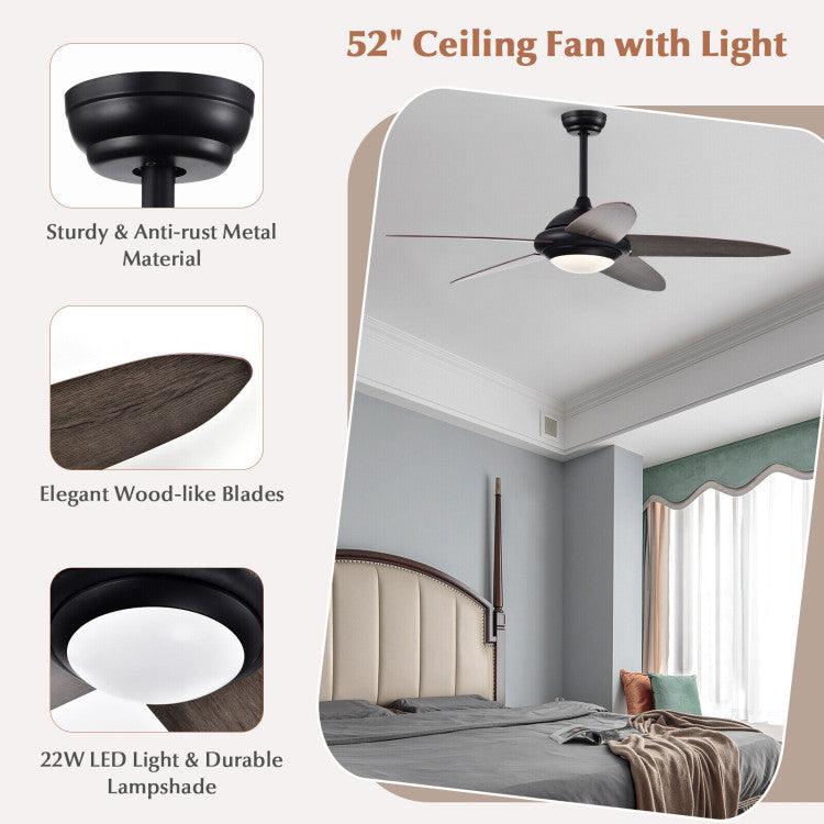 LazyLighting™ 52 Inch Ceiling Fan with Lights and 3 Lighting Colors - Lazy Pro