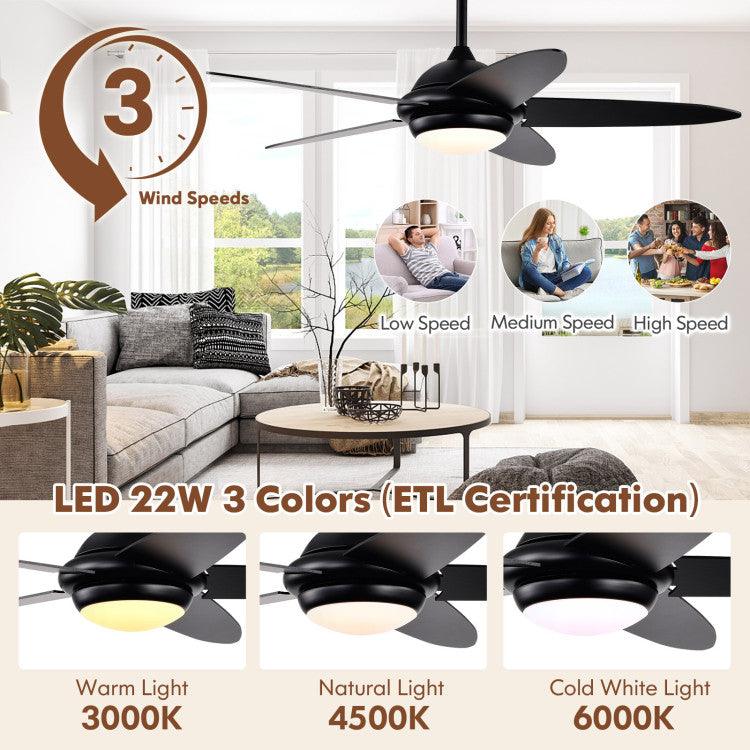 LazyLighting™ 52 Inch Ceiling Fan with Lights and 3 Lighting Colors - Lazy Pro