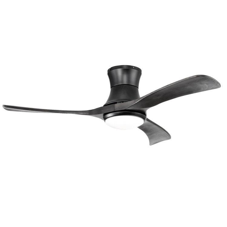 LazyLighting™ 52 Inch Flush Mount Ceiling Fan with LED Light - Lazy Pro