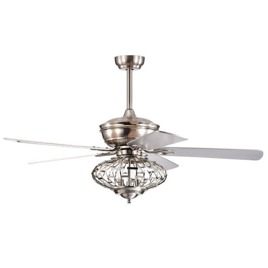 LazyLighting™ 52 Inches Ceiling Fan with Wooden Blades and Remote Control