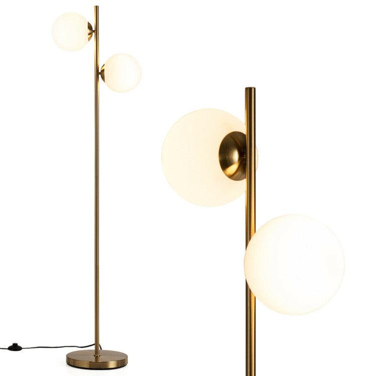 LazyLighting™ 65 Inch LED Floor Lamp with 2 Light Bulbs and Foot Switch - Lazy Pro