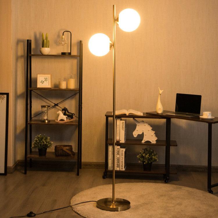 LazyLighting™ 65 Inch LED Floor Lamp with 2 Light Bulbs and Foot Switch - Lazy Pro