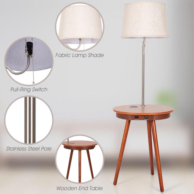 LazyLighting™ End Table Lamp Bedside Nightstand Lighting with Wireless Charger - Lazy Pro