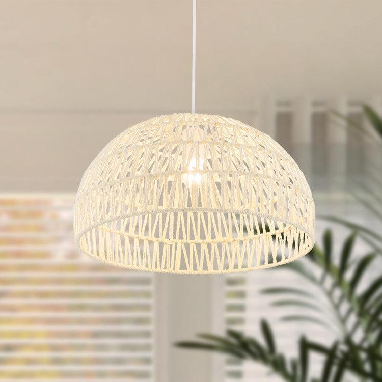 LazyLighting™ Farmhouse Rattan Pendant Lights with Adjustable Hanging Rope - Lazy Pro