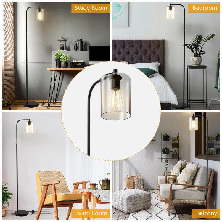 LazyLighting™ Industrial Floor Lamp with Glass Shade - Lazy Pro