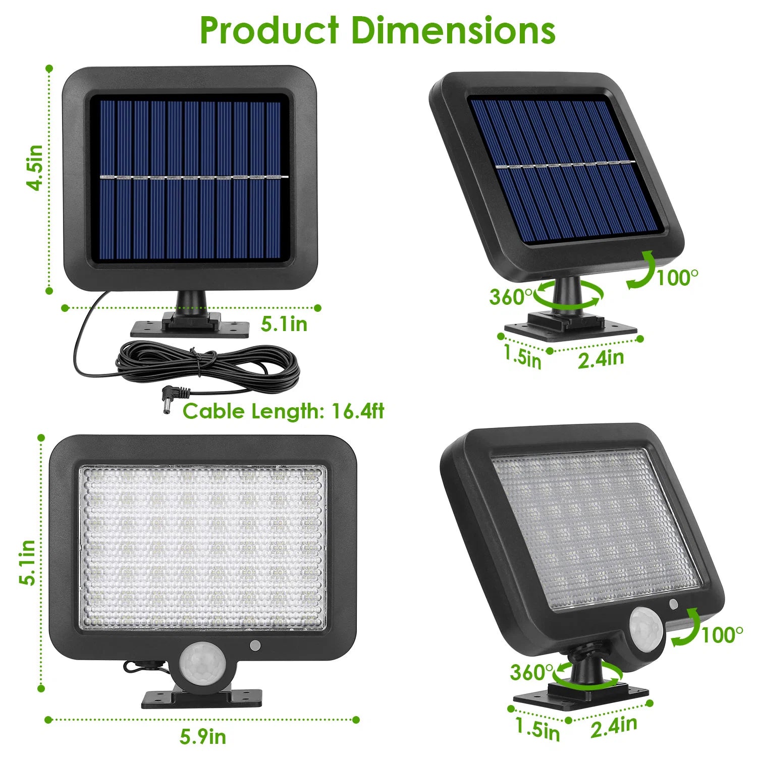 LAZYLIGHTS™ 56 LEDs Outdoor Solar Security Light Flood Light Wall Solar Lamp Motion Sensor Solar Light LED Garden Path Garage Light - Lazy Pro