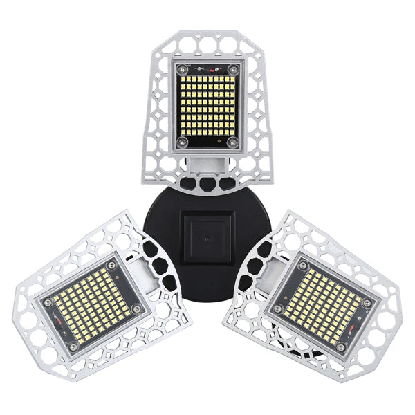LAZYLIGHTS™ 65W LED Garage Light 3 Panels Deformable 7200LM Super Bright E27 Compatible - Lazy Pro