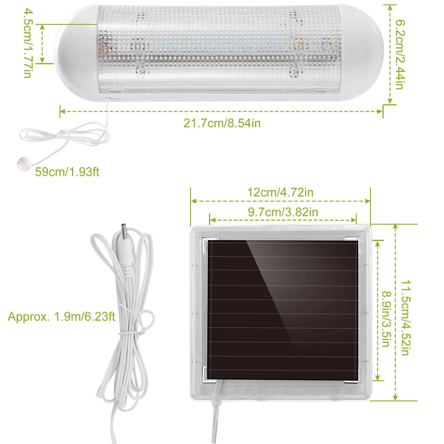 LAZYLIGHTS™ LED Solar Lights Solar Powered Security Light Kit Emergency Light Pull Switch for Home Shed Garage Tool Room - Lazy Pro