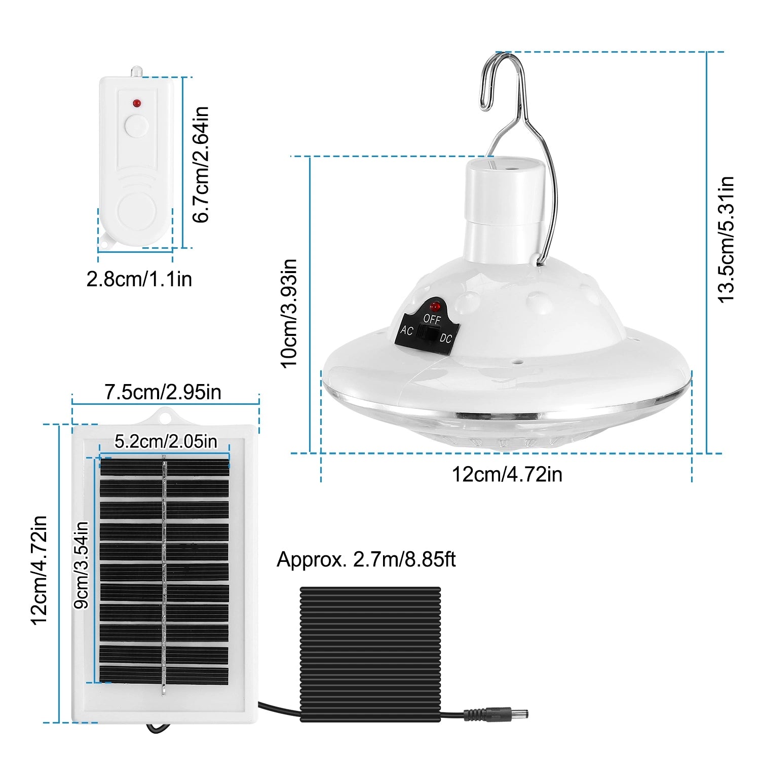 LAZYLIGHTS™ Solar Camping Light Hanging LED Bulb Lamp Portable Lantern Emergency Light - Lazy Pro