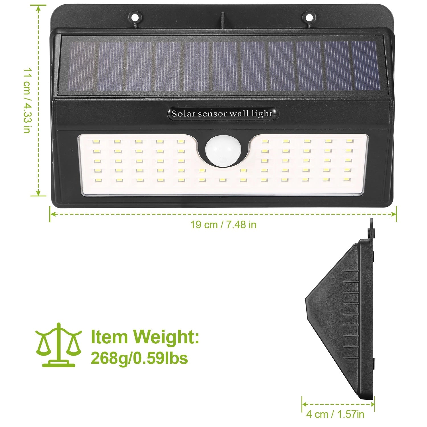 LAZYLIGHTS™ Solar Lights Outdoor 55 LEDs Wall Solar Lights IP65 Waterproof Garden Lamps - Lazy Pro