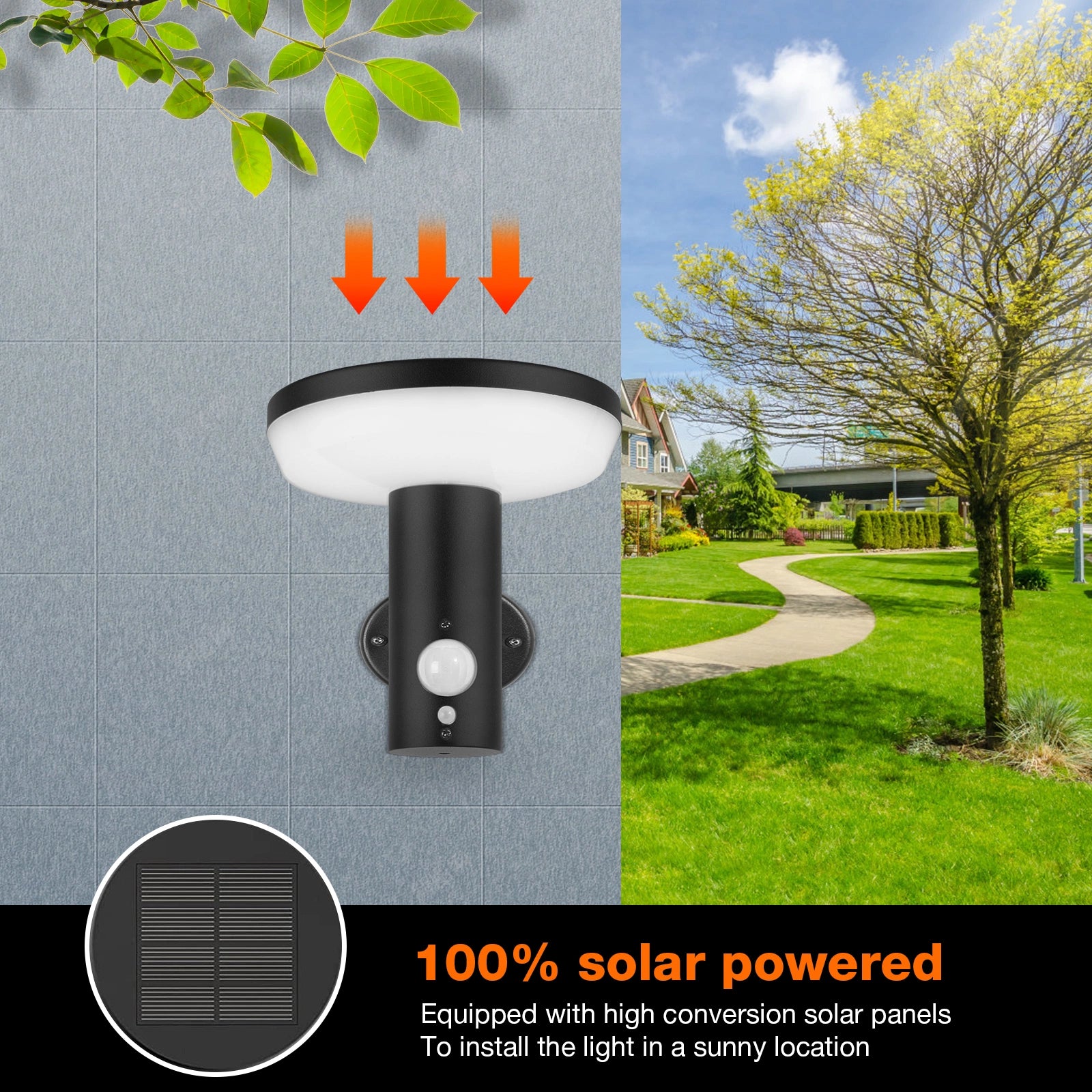 LAZYLIGHTS™ Solar Outdoor Wall Light Dusk to Dawn LED Lantern IP44 1960 - Lazy Pro
