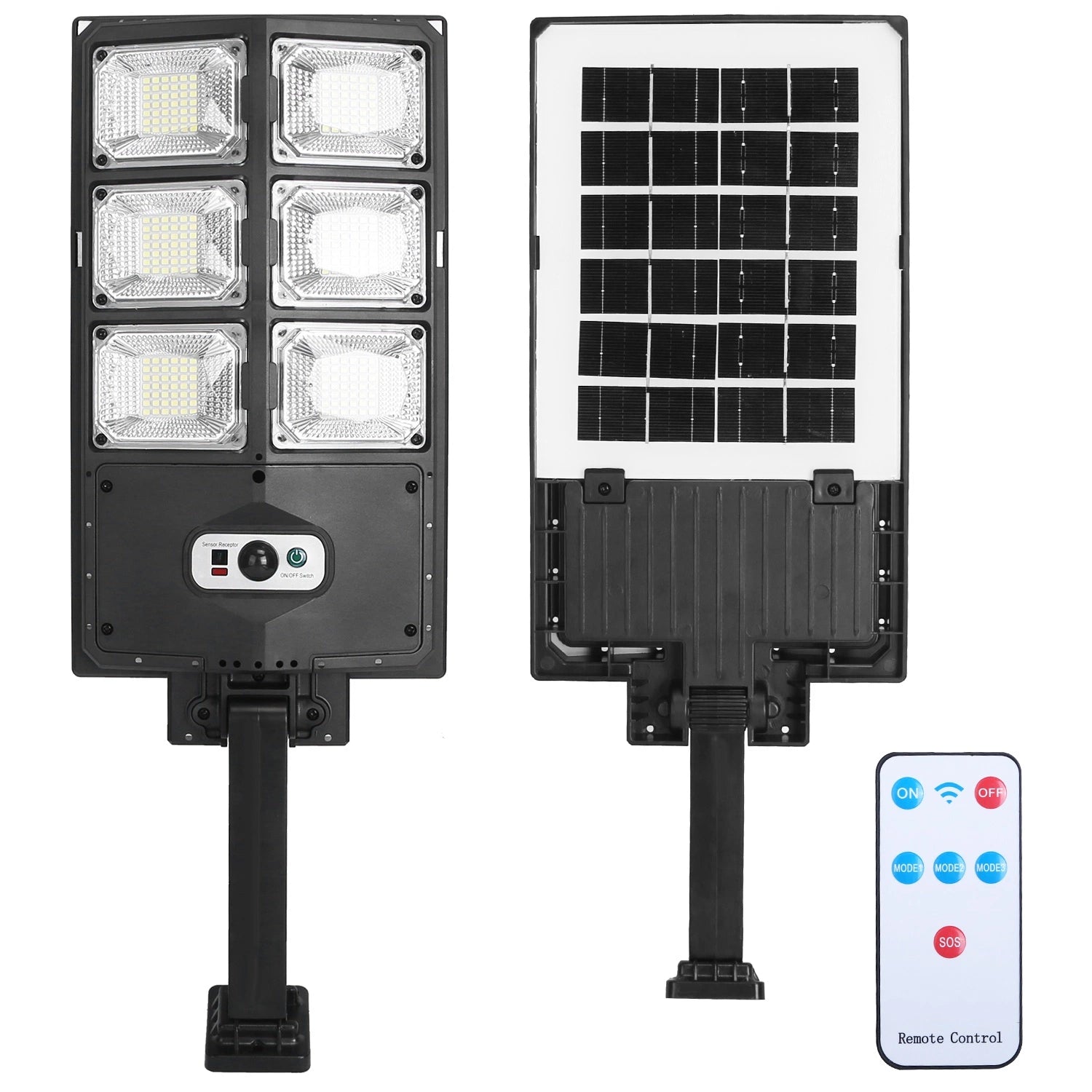 LAZYLIGHTS™ Solar Powered Wall Light 252 LED Beads PIR Motion Sensor Lamp Outdoor IP65 Waterproof with Remote Control for Garage Front Door Garden Pathway - Lazy Pro