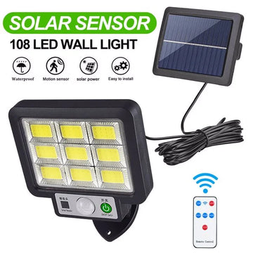 LAZYLIGHTS™ Solar Street Light Motion Sensor Outdoor Commercial Wall Lamp - Lazy Pro