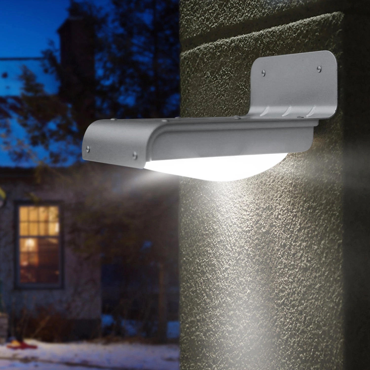 LAZYLIGHTS™ Solar Wall Lights Outdoor 16LEDs Stair Lamps 120° Motion Sensor 180°Lighting Garden Lights IP65 Waterproof Night Lamps - Lazy Pro
