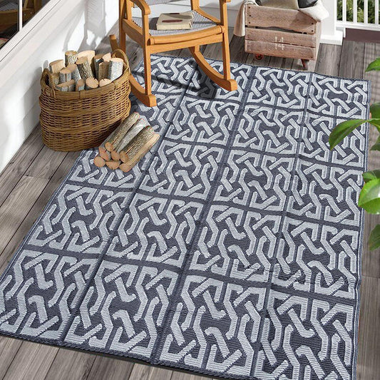 LazyRug™ Reversible Mats, Plastic Straw Rug, Modern Area Rug, Large Floor Mat and Rug for Outdoors, RV, Patio, Backyard, Deck - Lazy Pro
