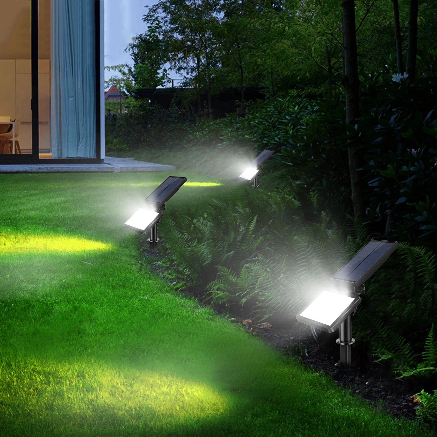 LazySpotLights™ 48 LEDs Solar Spotlight Outdoor Light Sensor Wall Lawn Garden Lamp Waterproof SOS Flash - Lazy Pro