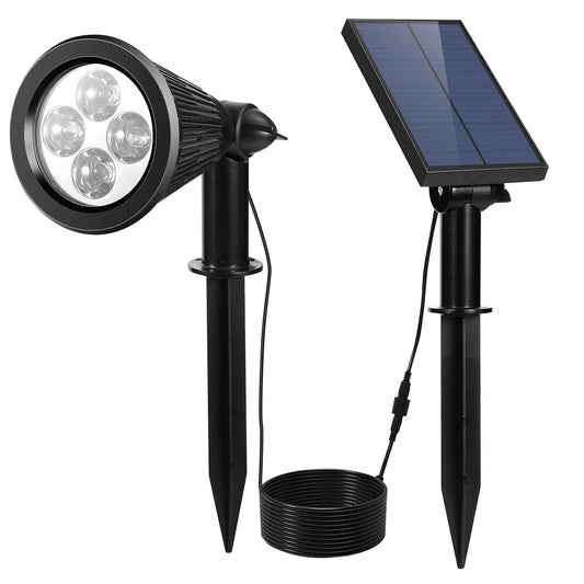 LazySpotLights™ Solar Powered Spotlight Outdoor Dusk To Dawn Light Wall Path Lawn Garden Lamp Waterproof