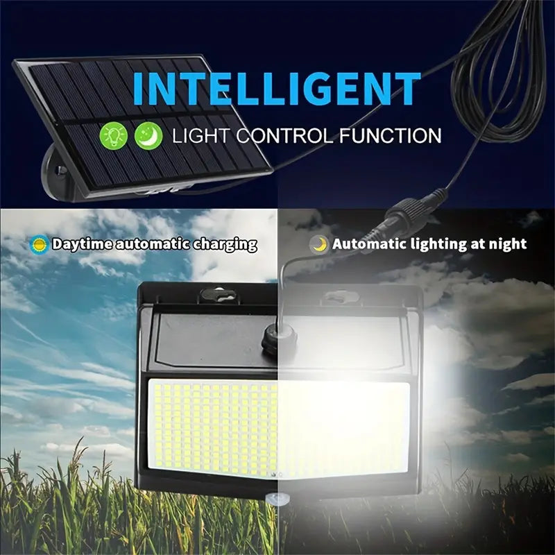LazySWAT™ 468LED 6500K Super Bright LED Solar Wall Light, 1PC Wall Security Lamp, Outdoor Lighting, Outdoor Lights, IP65 PIR Motion Sensor - Lazy Pro