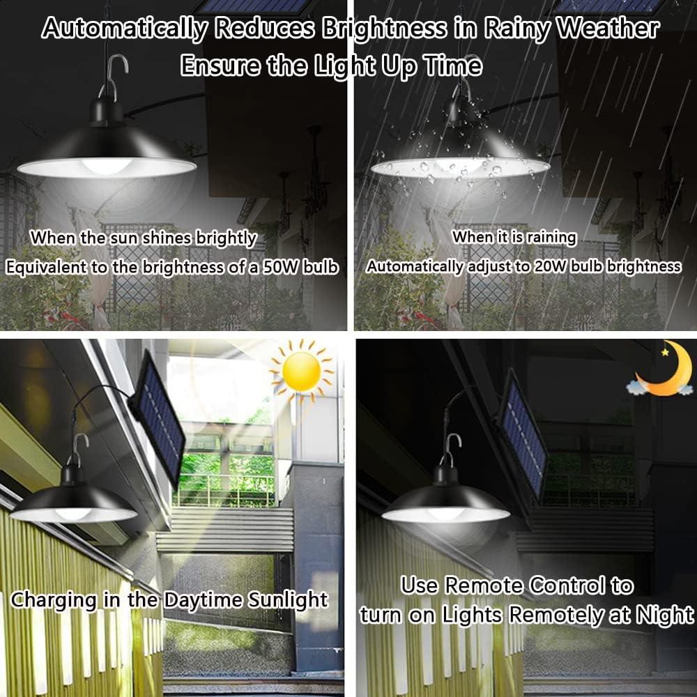 LazySWAT™ Double - Double Heads Solar Pendant Light Outdoor Indoor Waterproof 60 LED Solar Lamp With Pull Switch - Lazy Pro