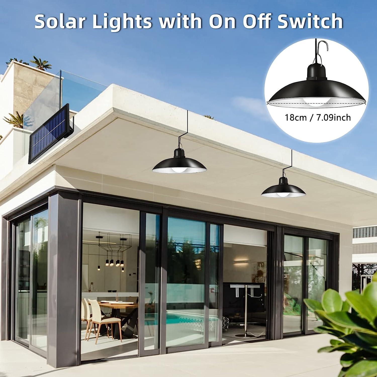 LazySWAT™ Double - Double Heads Solar Pendant Light Outdoor Indoor Waterproof 60 LED Solar Lamp With Pull Switch - Lazy Pro