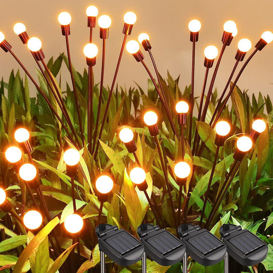LazySway™ Solar Garden Lights Outdoor Waterproof Firefly Light Yard Decorative 8/10 LED Solar Powered Swaying Landscape